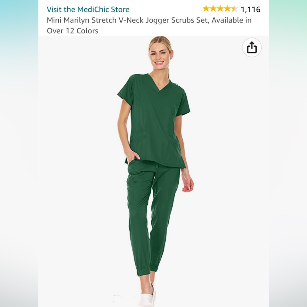 2 piece jogger scrub set